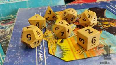 Haldu Wood Polyhedral Dice Set (7 Piece)