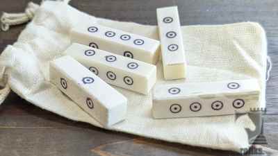 White Bone Rolling D4 Dice Set (Set of 5)
