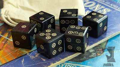 Natural Horn D6 Dice Set (6 Piece)