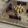 wooden hnefatafl game board