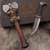 viking axe knife box set