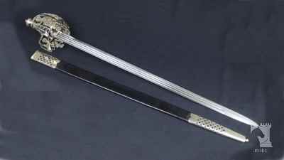 Scottish Stirling Style Basket-Hilted Broadsword