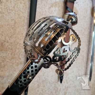 Scottish Stirling Style Basket-Hilted Broadsword