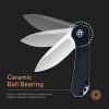 civivi elementum flipper knife ceramic ball bearing