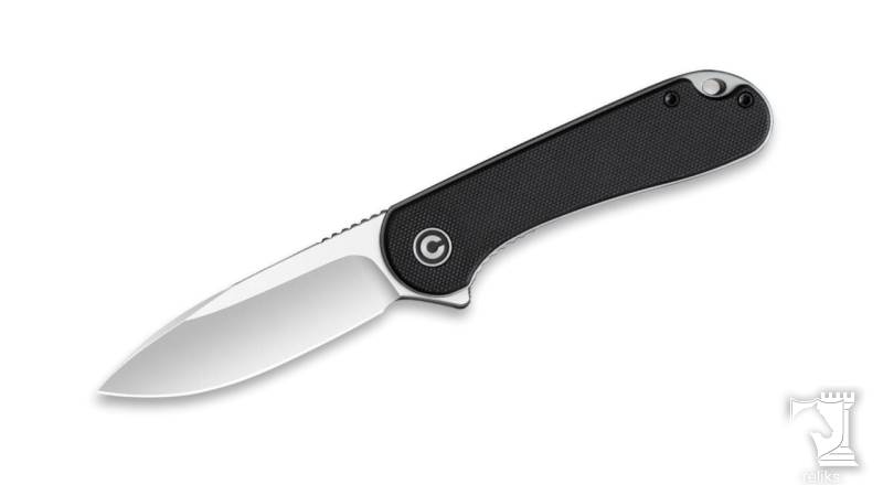 Elementum Flipper Knife Black G10 Handle