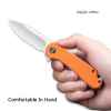 civivi elementum flipper knife orange g10 handle