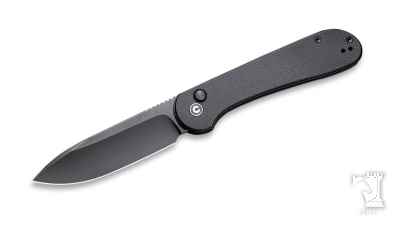 Button Lock Elementum Pocket Knife Black G10 Handle