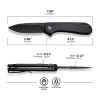 civivi button lock elementum ii pocket knife specs