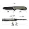 civivi button lock elementum ii pocket knife specs