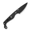 civivi sokn fixed blade knife black stonewashed nitro v blade