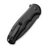 civivi button lock praxis flipper knife black aluminum handle