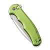 civivi button lock praxis flipper knife lime green aluminum handle