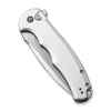 civivi button lock praxis flipper knife silver aluminum handle