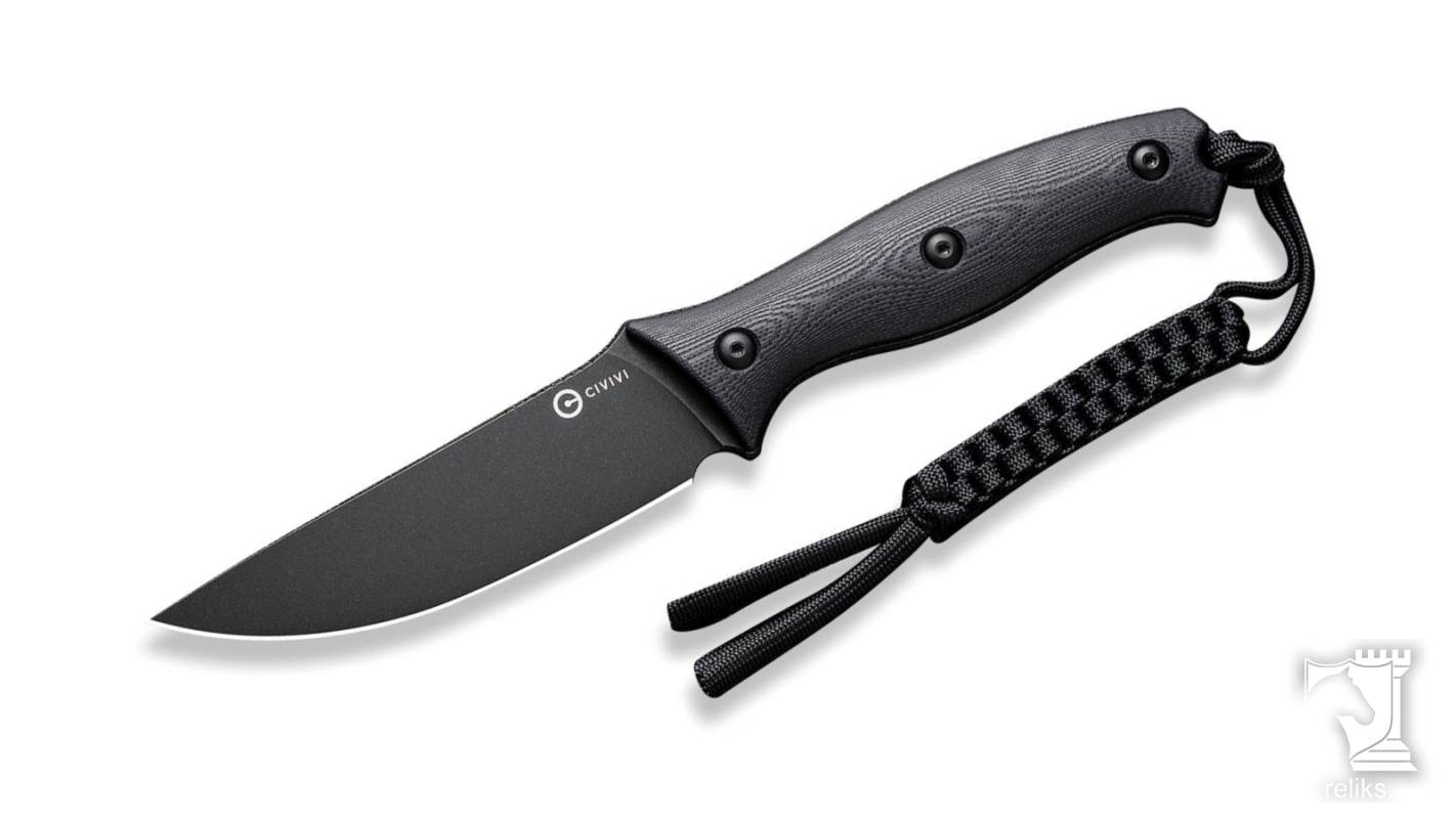 Stormridge Fixed Blade Knife Black G10 Handle