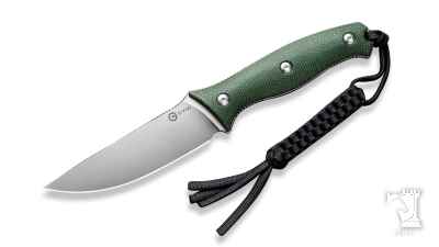 Stormridge Fixed Blade Knife Green Micarta Handle
