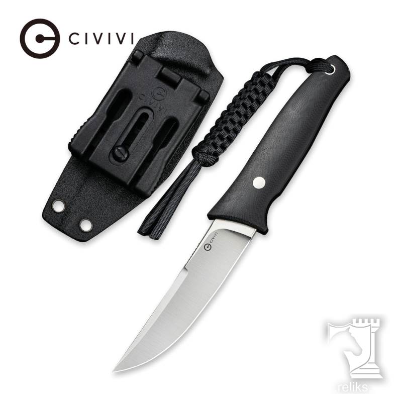 Tamashii Fixed Blade Knife Black G10 Handle