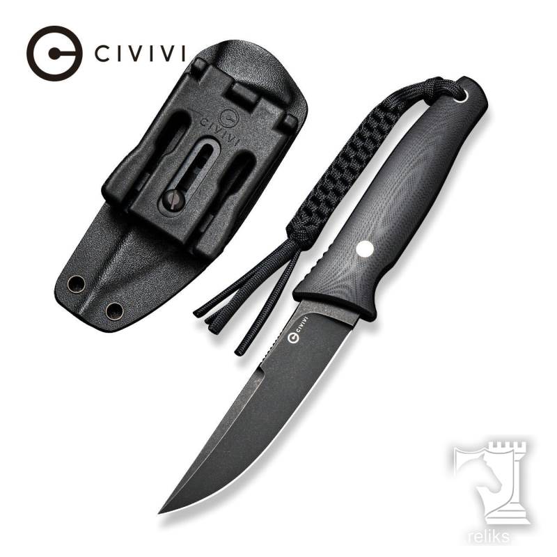 Tamashii Fixed Blade Black Knife G10 Handle 