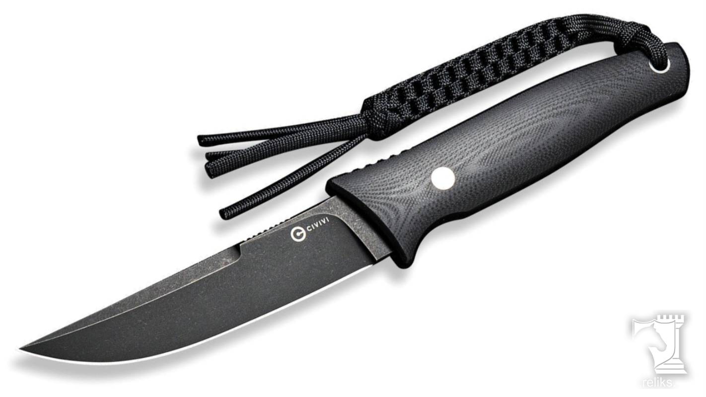 Tamashii Fixed Blade Black Knife G10 Handle 