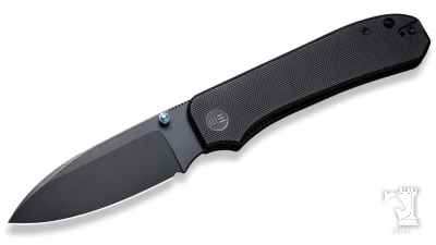 Big Banter Thumb Stud Knife Black G10 Handle
