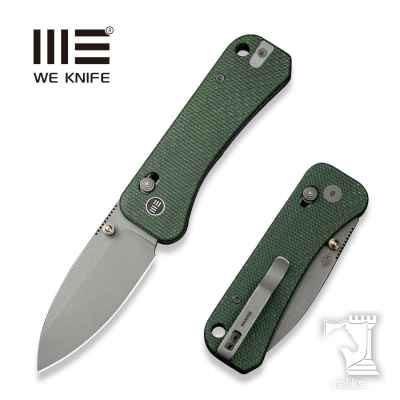 Banter 2 Thumb Stud & Crossbar Lock Knife Green Micarta Handle