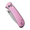 civivi qubit pink aluminum handle
