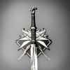 geralt silver sword handle wrap detail