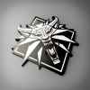 geralt silver sword plaque