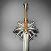 geralt steel sword replica the witcher