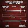 knights templar inspired sword
