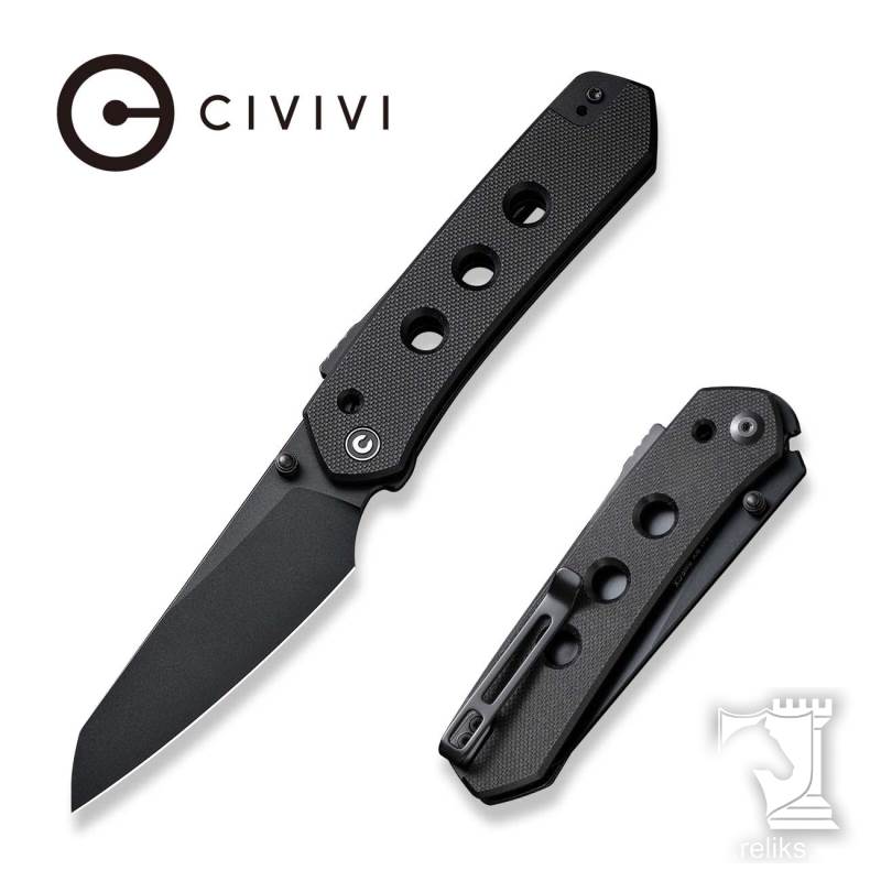 Vision FG Thumb Stud & Superlock Knife Black G10 Handle