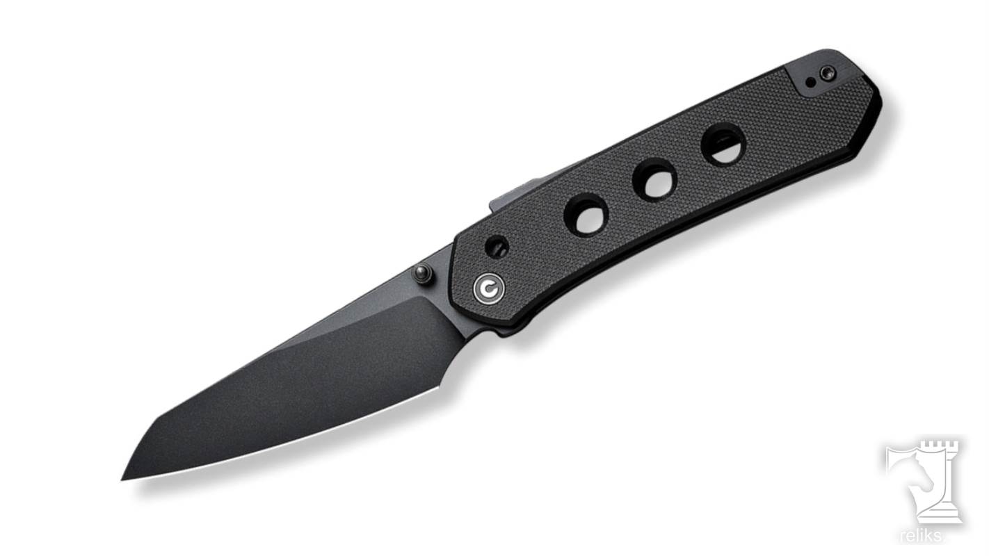 Vision FG Thumb Stud & Superlock Knife Black G10 Handle
