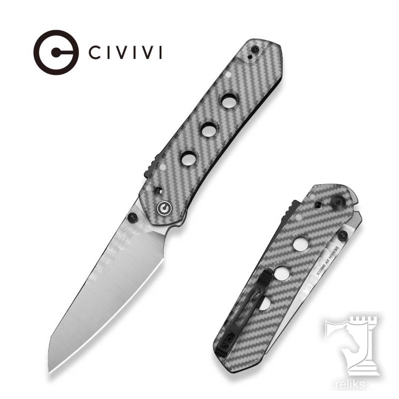 Vision FG Thumb Stud & Superlock Knife Polished Clear Lexan Handle