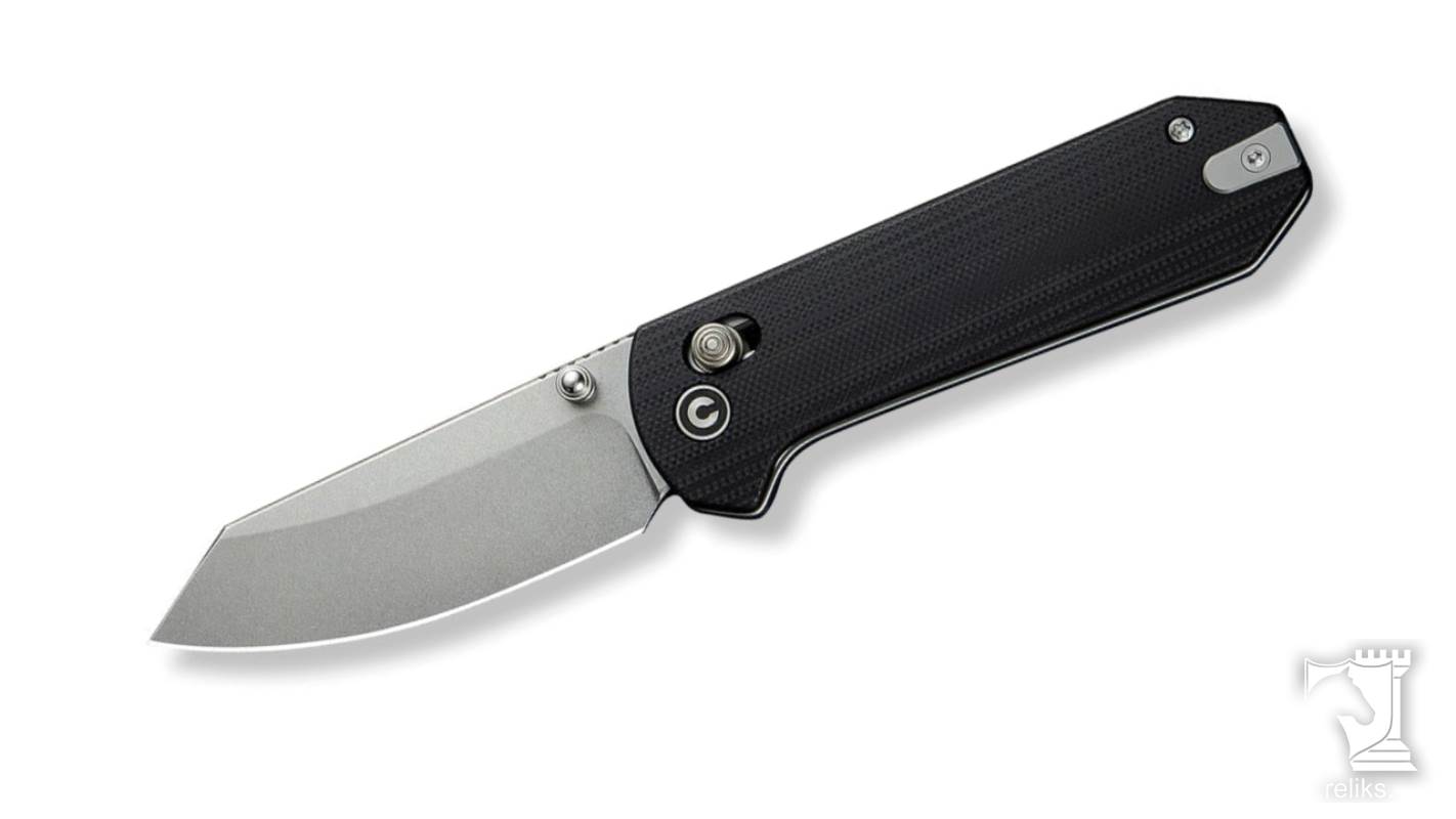 Yonder Thumb Stud & Crossbar Lock Knife Black G10 Handle