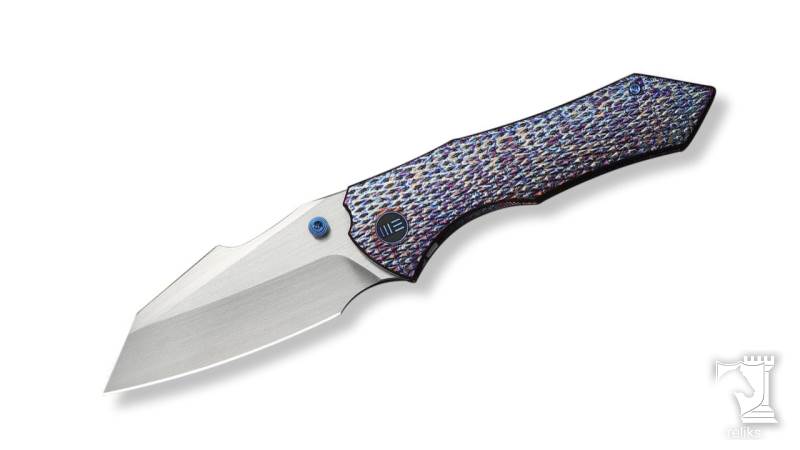 High-Fin XL Thumb Stud Knife Titanium Handle