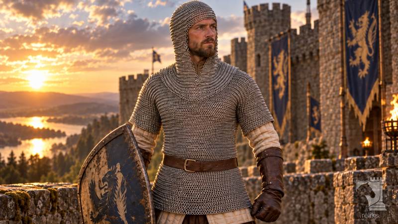 Chainmail Shirt and Coif Set - Large