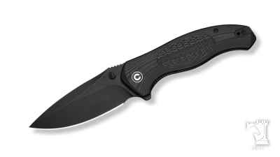 Vyrent Flipper & Thumb Stud Knife Black G10 Handle