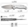 civivi vyrent silver g10 handle