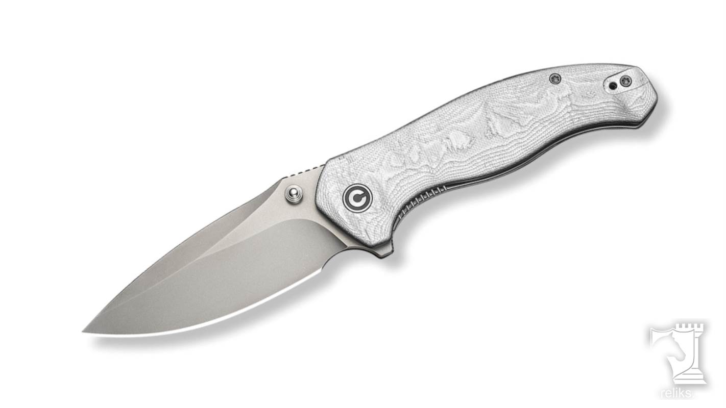 Vyrent Flipper & Thumb Stud Knife G10 With Aluminum Foil Contoured Handle