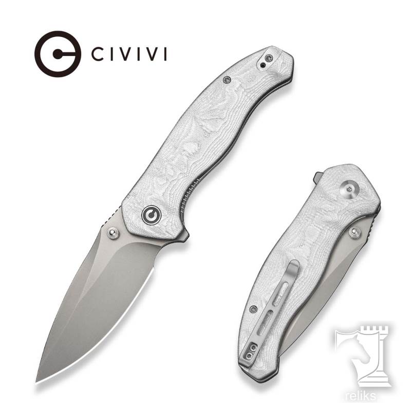 Vyrent Flipper & Thumb Stud Knife G10 With Aluminum Foil Contoured Handle