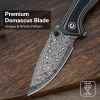 civivi vyrent damascus blade detail