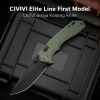 civivi brova forest green aluminum handle