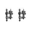 silver fleur de lis sword hangers
