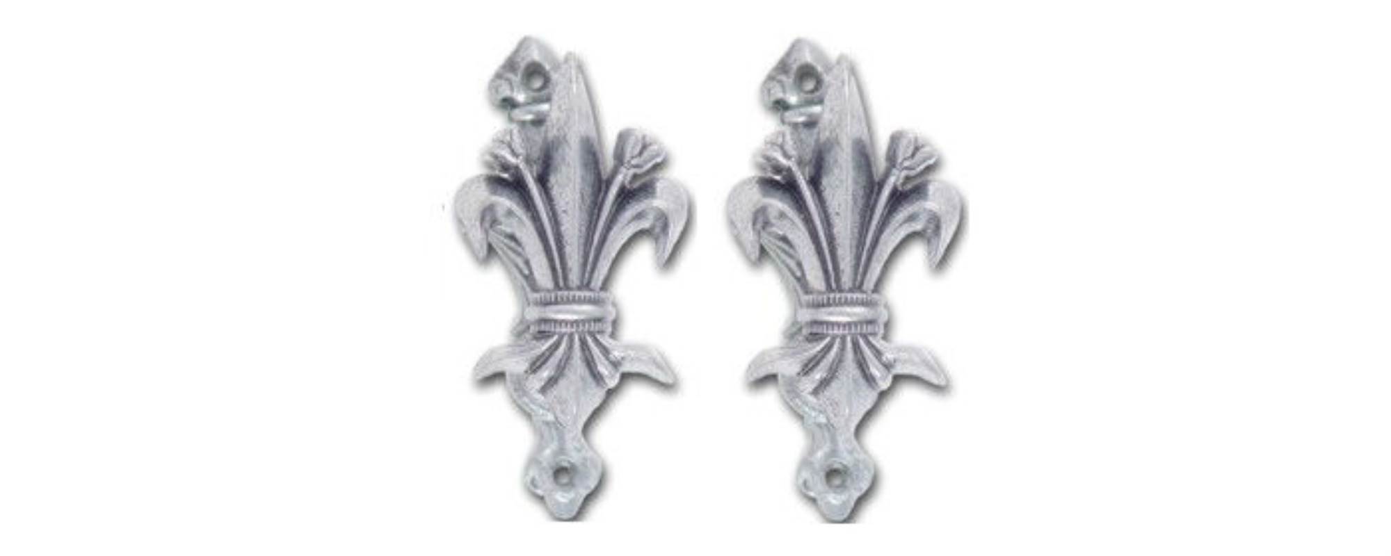 Silver Fleur De Lis Sword Hangers