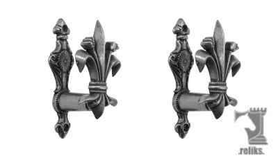 Silver Fleur De Lis Sword Hangers