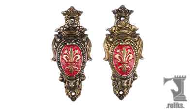 Fleur De Lis Plaque Sword Hangers
